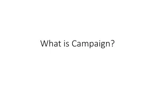 what is campaign