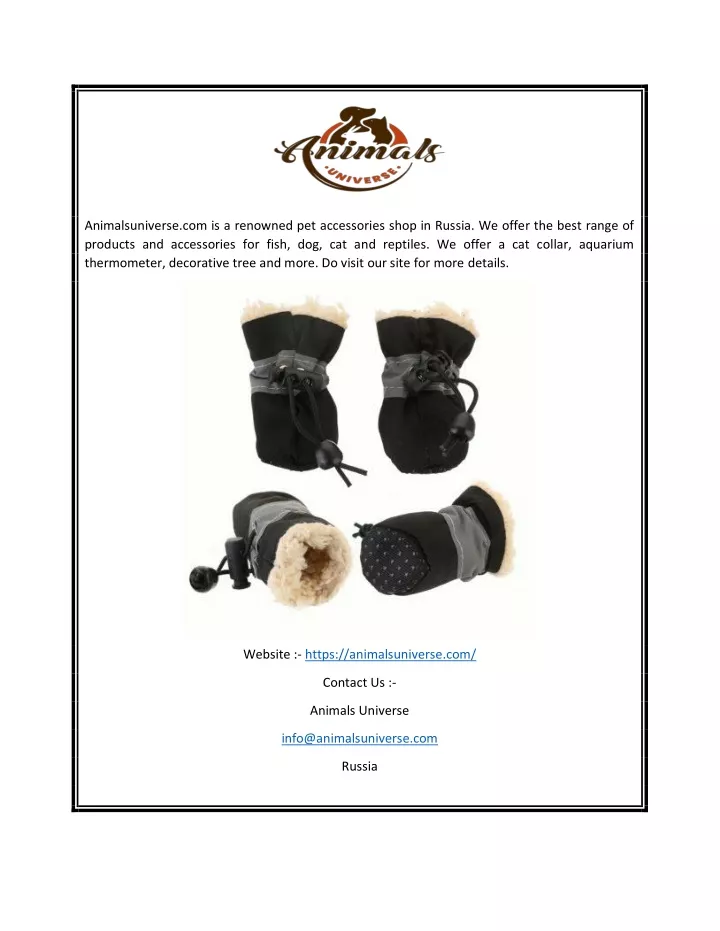 animalsuniverse com is a renowned pet accessories