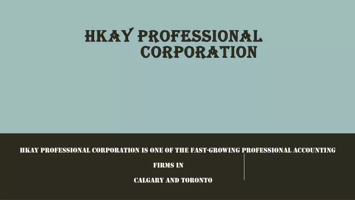 hkay professional corporation