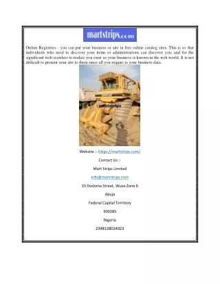 online registries you can put your business