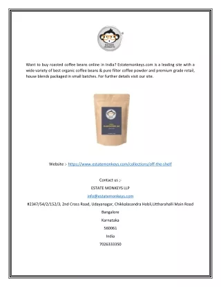 Shop Best Indian Coffee Powder Online | Estatemonkeys.com
