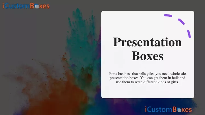 presentation boxes