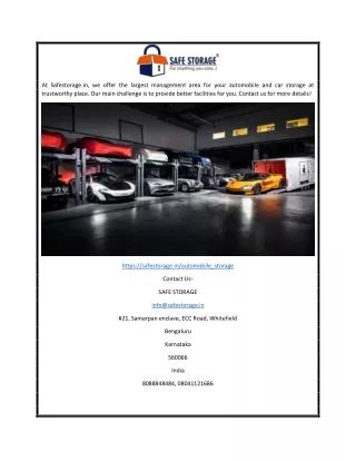 at safestorage in we offer the largest management