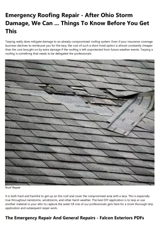 A roof repair Atlanta Success Story You'll Never Believe