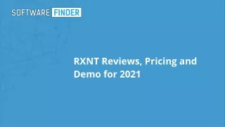 RXNT Reviews, Pricing and Demo for 2021