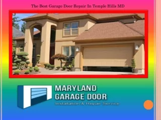 The Best Garage Door Repair In Temple Hills MD