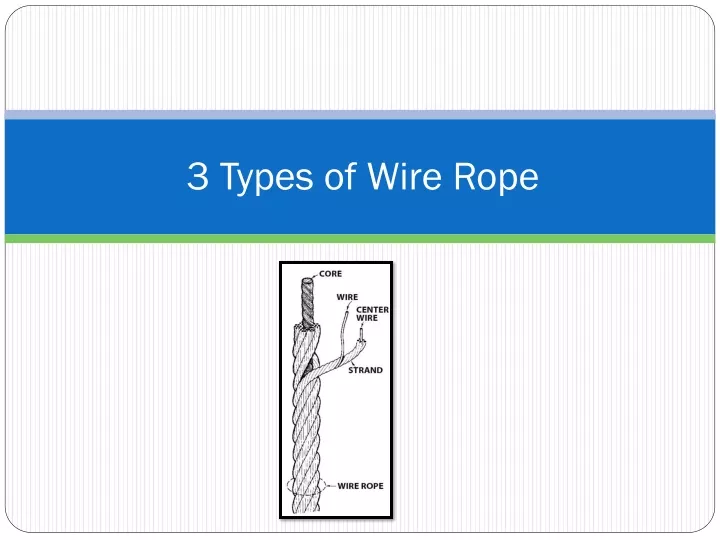 3 types of wire rope