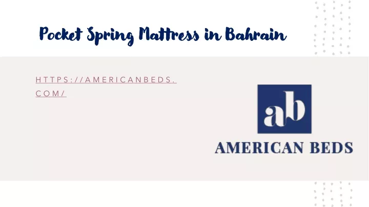 pocket spring mattress in bahrain