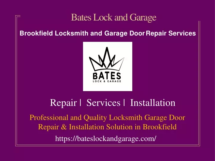bates lock and garage
