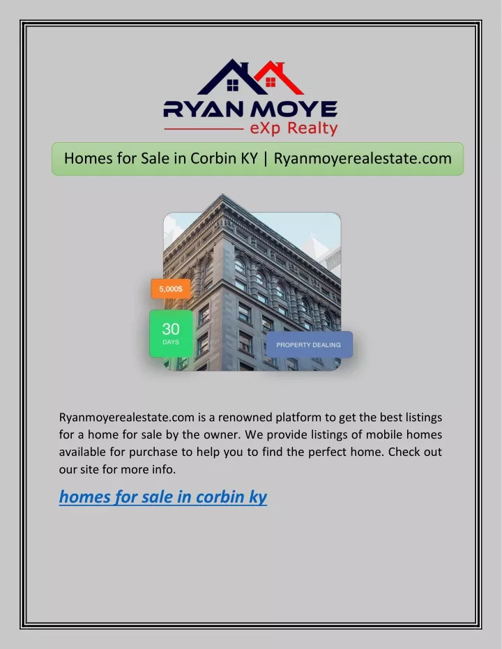 homes for sale in corbin ky ryanmoyerealestate com