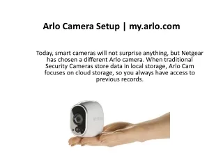 Arlo Camera Setup | my.arlo.com