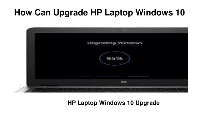 how can upgrade hp laptop windows 10