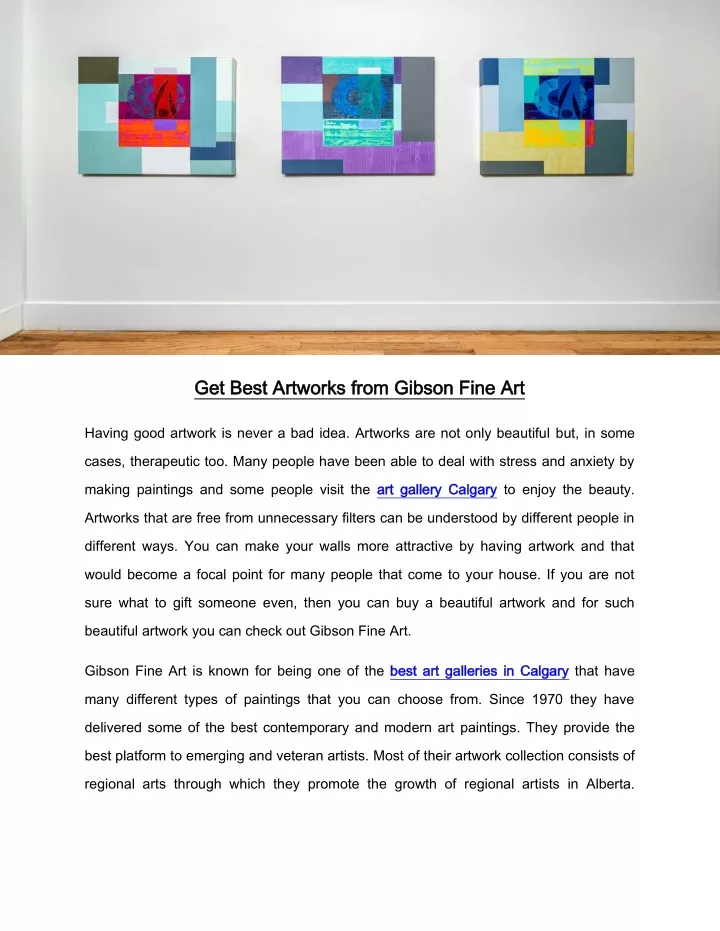 get best artworks from gibson fine art get best