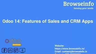 Sales and CRM Apps Features | Odoo 14