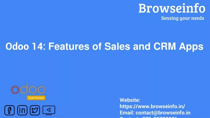 odoo 14 features of sales and crm apps