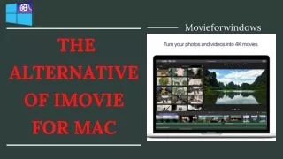 The Alternative of iMovie for Mac