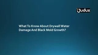 What To Know About Drywall Water Damage And Black Mold Growth?