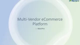 multi vendor ecommerce platform