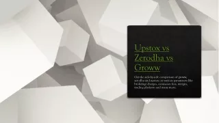 upstox vs zerodha vs groww