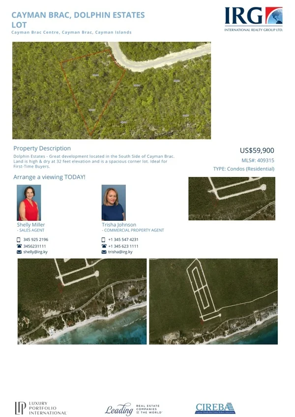 Buy Cayman Brac, Dolphin Estates Lot-409315 - IRG Cayman