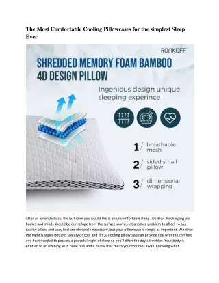 Best Memory Foam Pillow