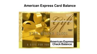 american express card balance