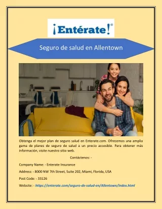 seguro de salud en allentown