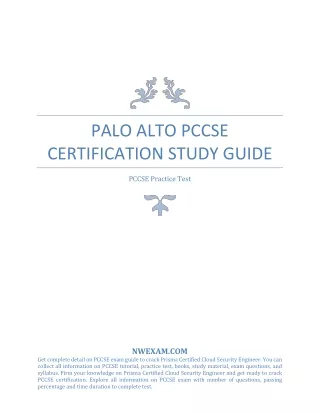 palo alto pccse certification study guide