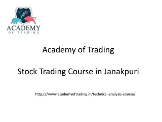 Stock Trdaing Course In Janakpuri