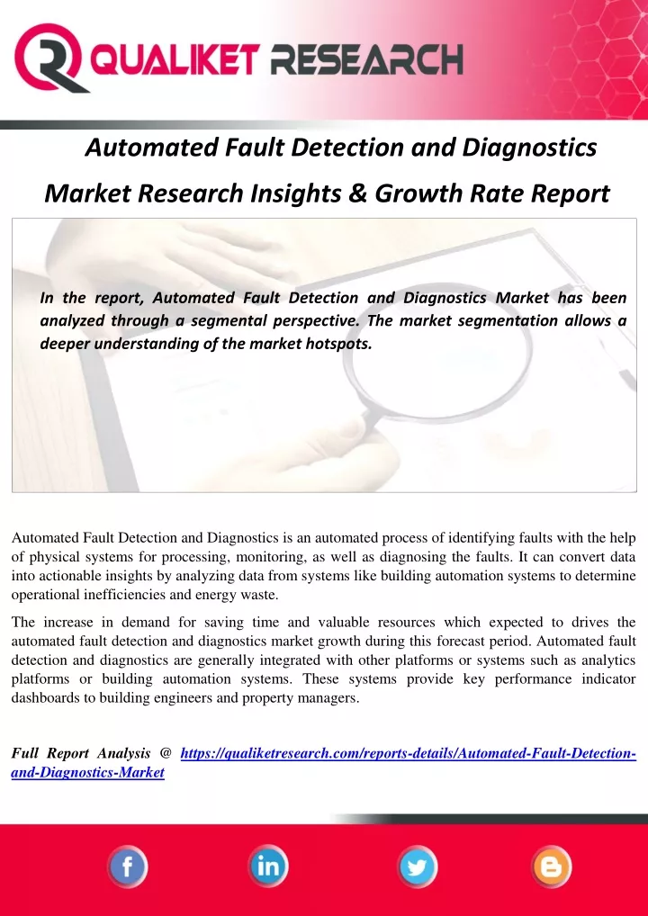 automated fault detection and diagnostics