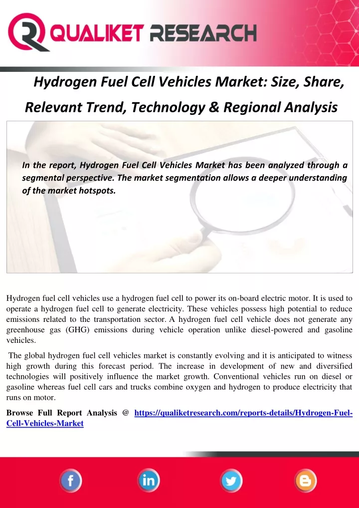 hydrogen fuel cell vehicles market size share