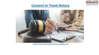 Where to get Consent to Travel Notary