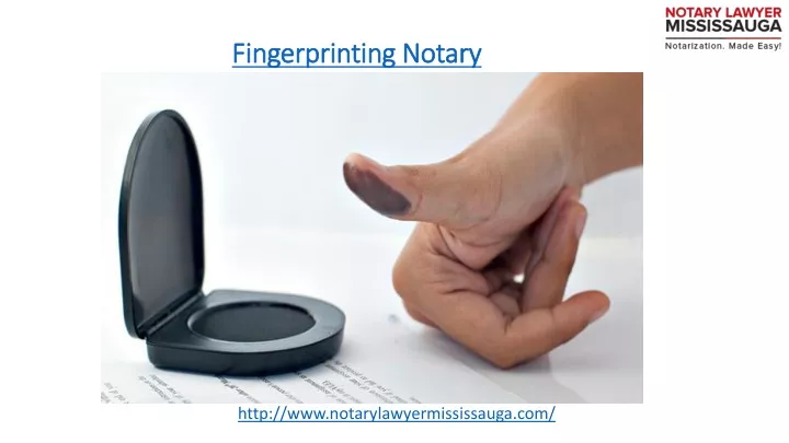 fingerprinting notary