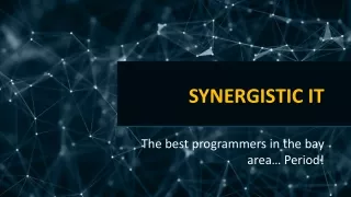 SynergisticIT - Choose the Pioneer among IT Staffing Companies