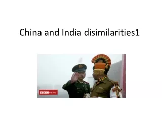 china india disimilarities