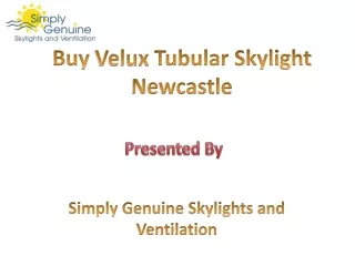 Buy Velux Tubular Skylight Newcastle