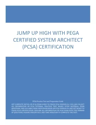 pcsa exam questions