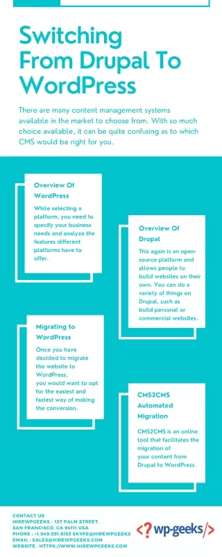 switching from drupal to wordpress