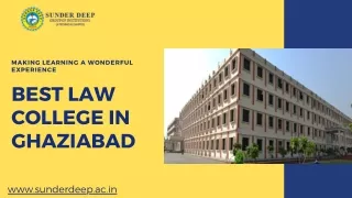 Top Ranked Law Colleges In Ghaziabad | Sunderdeep Group of Institutions