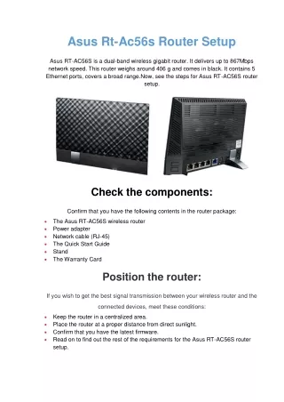 asus rt ac56s router setup