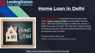 Home Loan in Delhi