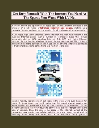 get busy yourself with the internet you need