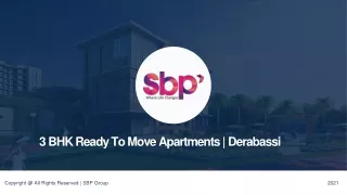 3 bhk ready to move apartments derabassi