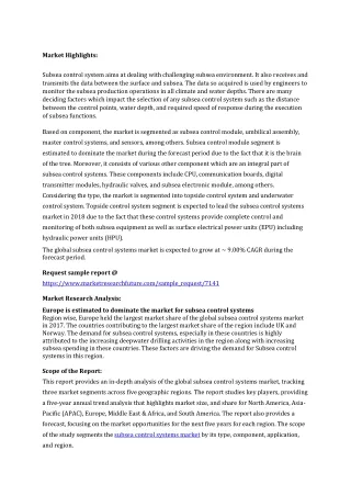market highlights