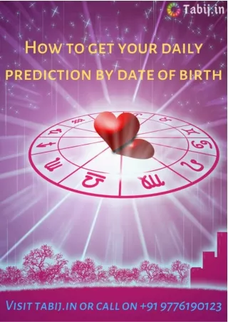How to get your daily prediction by date of birth