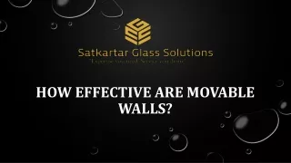 how effective are movable walls