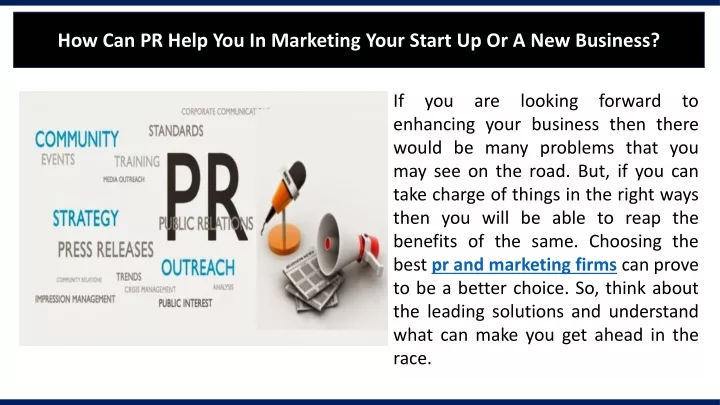 how can pr help you in marketing your start