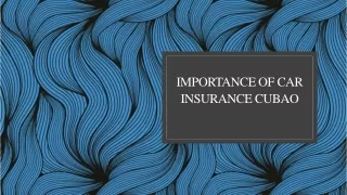 Importance of Car Insurance Cubao