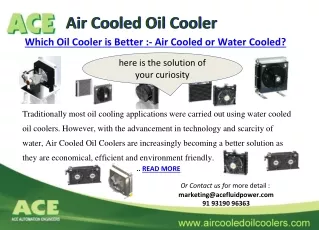 air cooled oil cooler