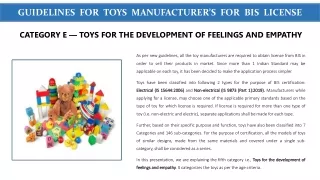 Toys for the Development of Feelings and Empathy
